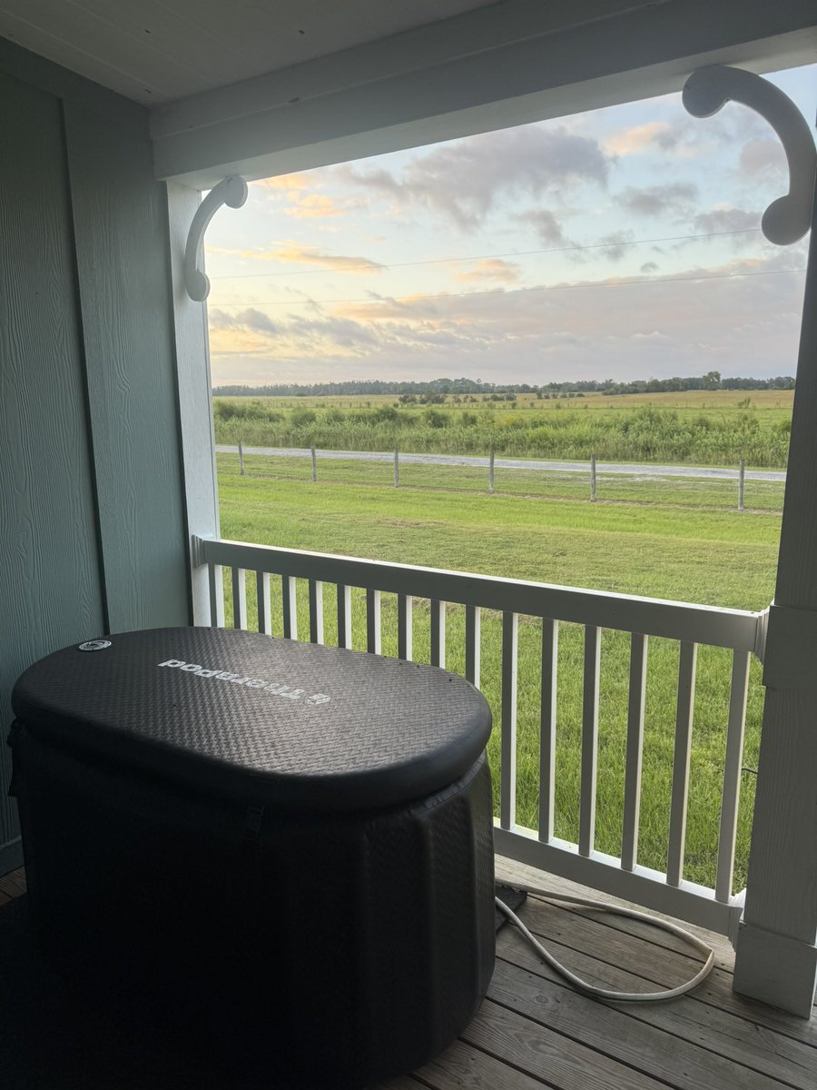 It is always nice to get in the cold plunge after a long practice to recover!