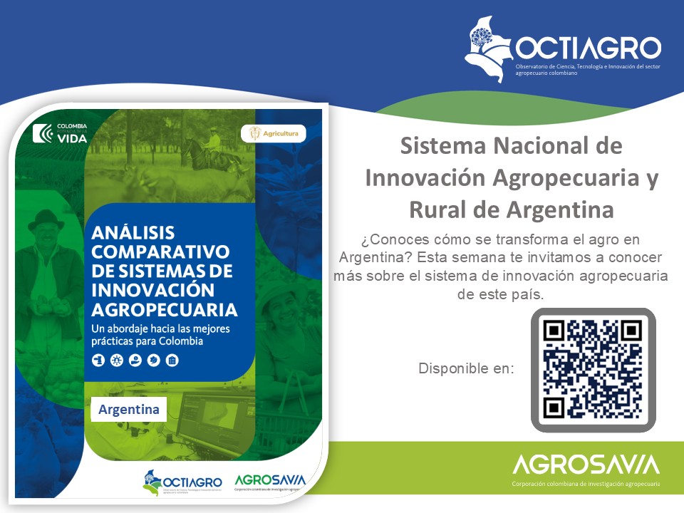 SomosAGROSAVIA's tweet photo. 💡 Te invitamos a conocer un análisis fundamental sobre el Sistema Nacional de Innovación Agropecuaria y Rural de Argentina. Examinamos su influencia en los ámbitos económico, científico-tecnológico y político, y reflexionamos sobre cómo sus enseñanzas pueden inspirar el desarrollo del agro colombiano con mayor productividad y sostenibilidad. 
 
🔎 ¡Haz clic aquí para leerlo! https://t.co/0Ko4yC7Q84 
 
🌿💪 ¡Comparte este contenido con tu red y sumemos esfuerzos por un agro más innovador y sustentable! 
 
#SNIA #Argentina #CampoColombiano #OCTIAGRO