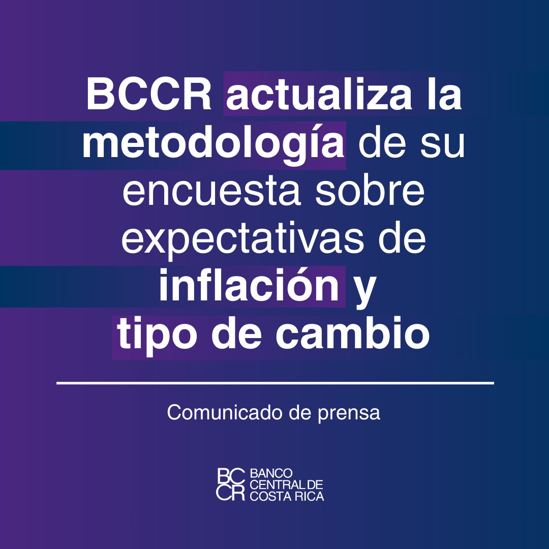 La encuesta sobre expectativas de inflación y tipo de cambio tiene como objetivo captar la percepción de los agentes económicos sobre la evolución futura de esas dos variables clave.

🔹 Más información en el siguiente comunicado de prensa: ow.ly/JauZ50X4GGJ