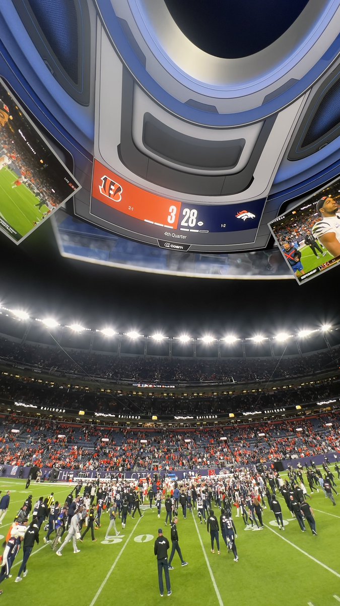 itsIb_'s tweet photo. Can’t go to Denver. So we go to the Cosm to watch the boys win!! #Broncos #cosm I #denver https://t.co/cj2m58WrXQ