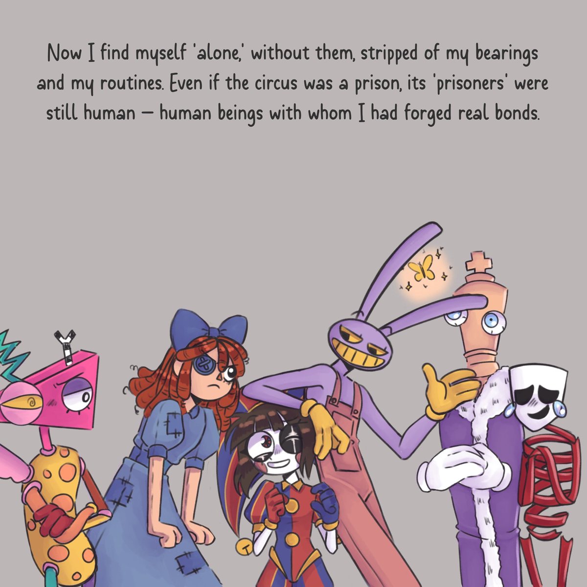 Zoyberg_pigeon's tweet image. Back to reality part 3/? #TADC #tadchuman #Pomni #tadcpomni #TheAmazingDigitalCircus #funnybunny