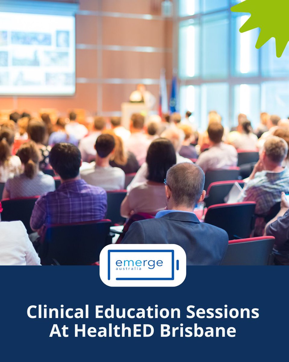 EmergeAus's tweet photo. #emergeaustralia will be hosting a clinical talk by Dr Bernard Shiu on Sat 11 Oct at HealthEd Brisbane. This session is accessible to attendees at #HealthEd Brisbane only.
If you're interested in this event, find out more ๐ https://t.co/jUzLZWvaR1
#GPeducation, #GPtraining https://t.co/qwQKhnNY65