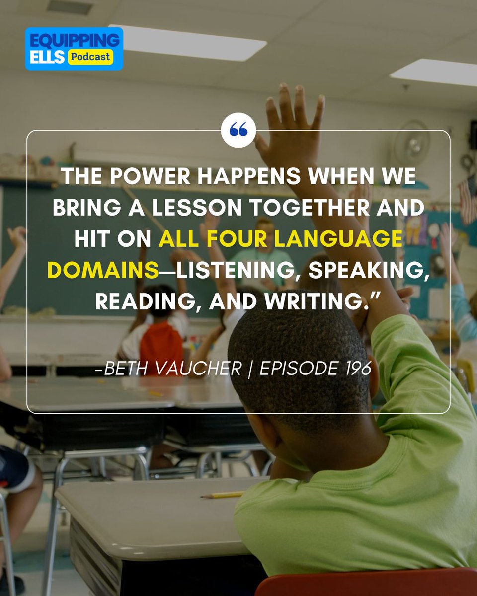Back by popular demand! Strengthen all 4 domains (listening, speaking, reading, writing) with simple daily routines—no overwhelm. 🎧

Listen now + leave a review, screenshot, DM to enter our Ep200 giveaway ($20 TPT weekly, $200 final).

esl ell mll teacher education podcast