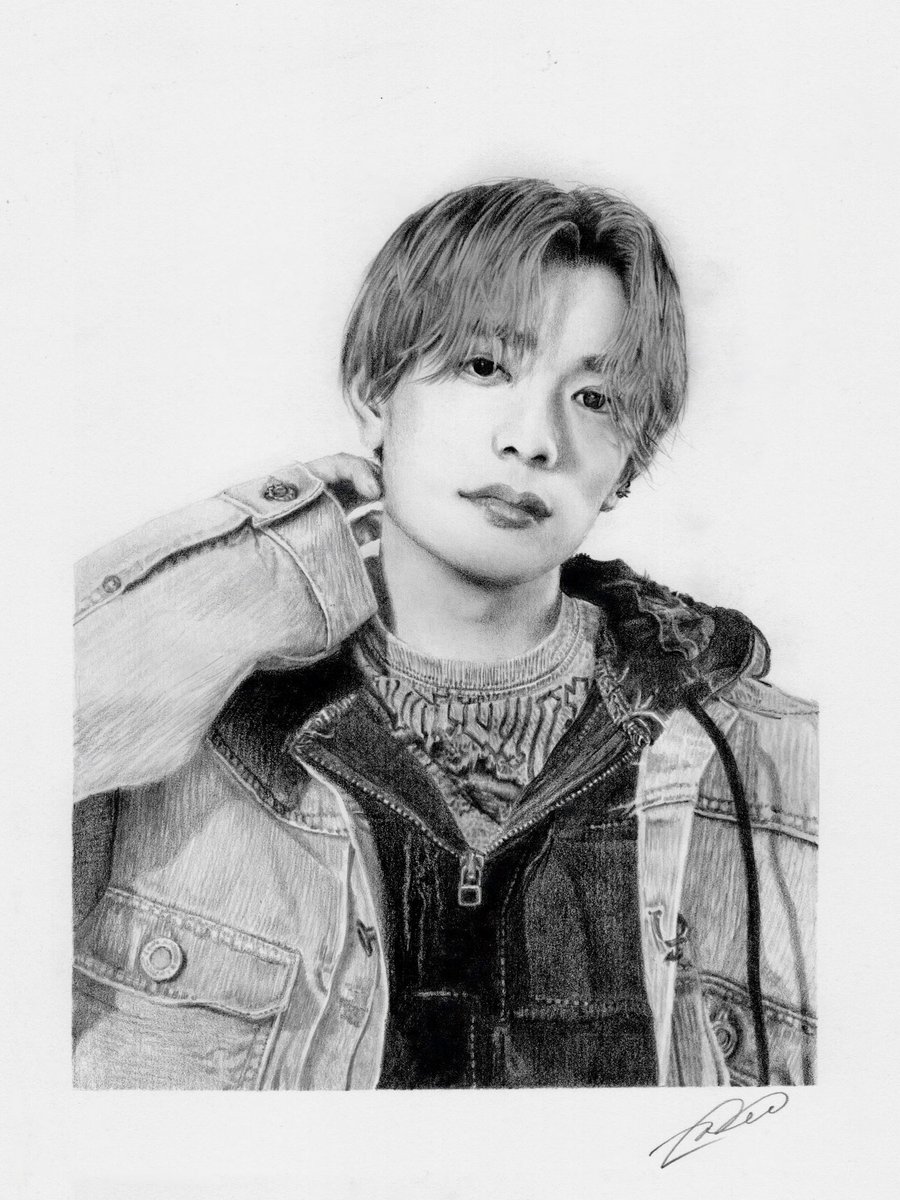 【鉛筆画・オーダー品】タケミっちページ Tokyo revengers. . 東京卍リベンジャーズ #模写博覧会 扉絵模写