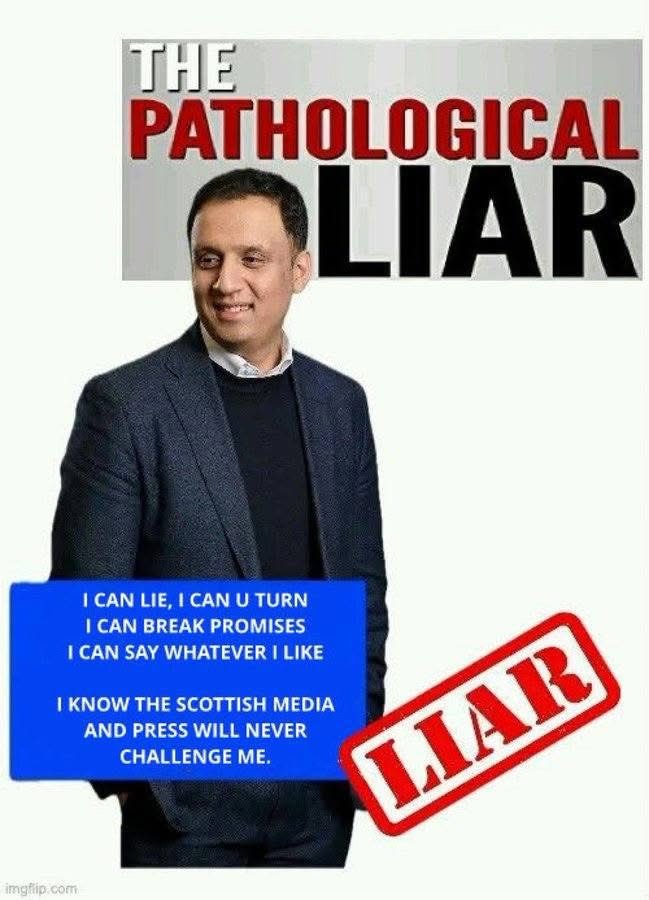 Scottish mainstream media no longer reflects Scottish values and aspirations by supporting this charlatan #ScottishIndependenceASAP