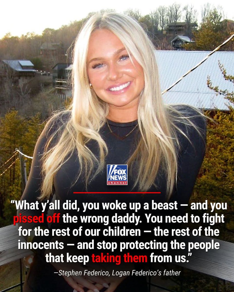 Stephen Federico’s daughter, Logan, was murdered during an armed invasion in South Carolina. Her killer? A career criminal with 39 arrests and 25 felonies who, he says, never should’ve been free.

“Bang! Dead. Gone. Why? Because Alexander Devante Dickey — who was arrested 39