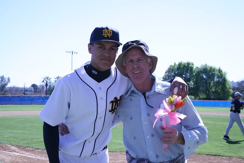 NDAthleticsSO's tweet photo. Good luck to Giancarlo Stanton (‘07) and Hunter Greene (‘17) in the MLB Playoffs! 

Stanton and the Yankees will take on the Boston Red Sox while Greene will head home to Los Angeles to take on the Dodgers 

#KnightLife https://t.co/xZDHvZuQqb