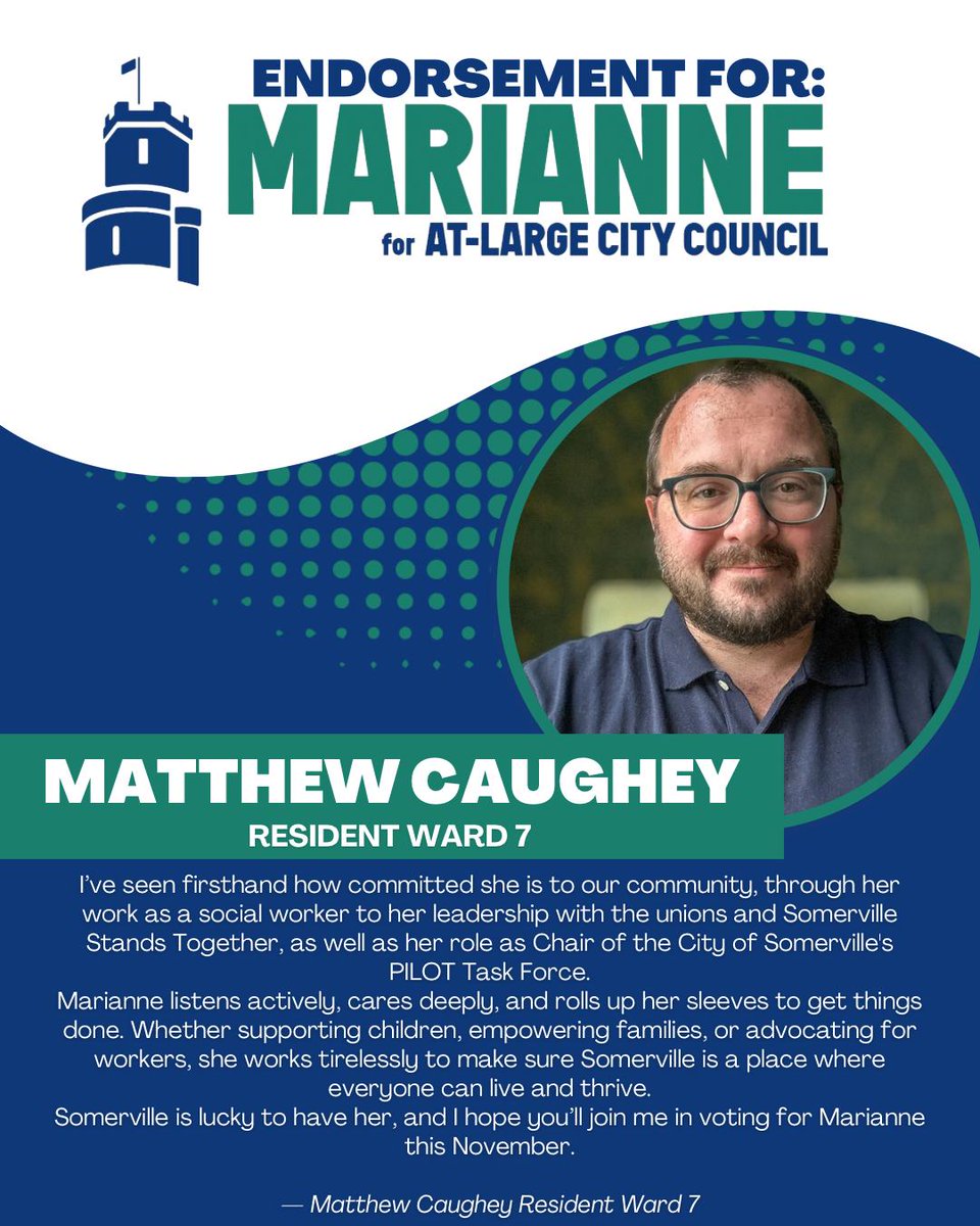 I appreciate the support of Matthew Caughy and the opportunity I have had to work with him.