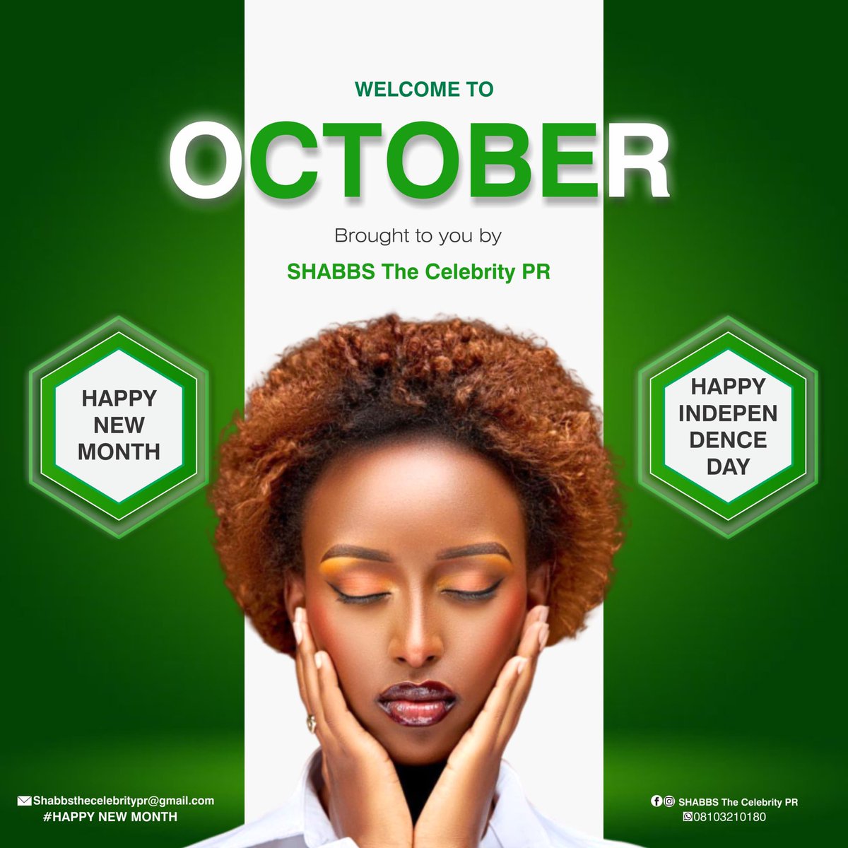 thecelebritypr's tweet photo. Hello October 🍃✨ New month, new energy, and new blessings on the way. May this Independence Month bring freedom from every limitation and open doors to greatness. Let’s step into it with grace and purpose. 🇳🇬💚 #HappyNewMonth #OctoberVibes #IndependenceSeason
#SHABBS https://t.co/xk7fVxpFoc