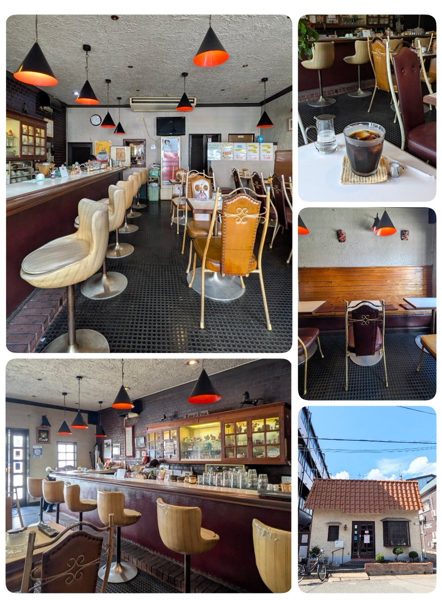 京都 淀🚃
創業1967年【喫茶ポニー】
可愛い外観につられて入ってみるとアイアンのチェアーが並んで素敵な店内😍京都競馬場のすぐ側。土日は競馬開催なので定休日は月曜とのこと🏇

#喫茶ポニー #純喫茶コレクション