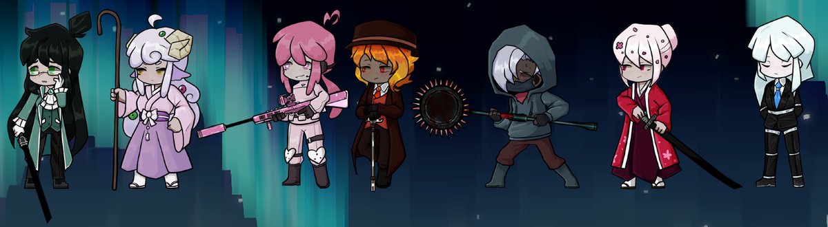 Locke_Windsor's tweet photo. ;;I just realized I never shared all the sprites I made for the dinguses

:] I'm still proud of these https://t.co/pDnf6EnA0V