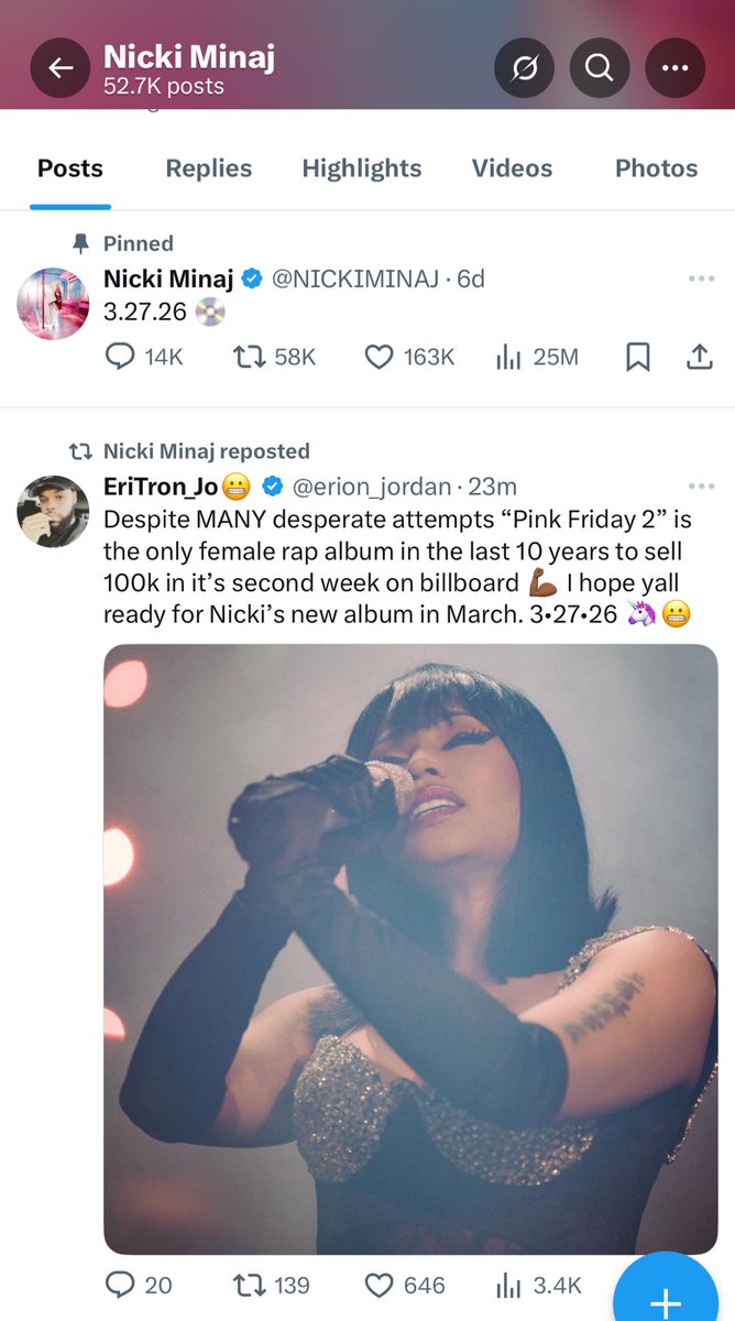 Despite it being her son’s birthday, Nicki is on twitter retweeting, shady tweets.
