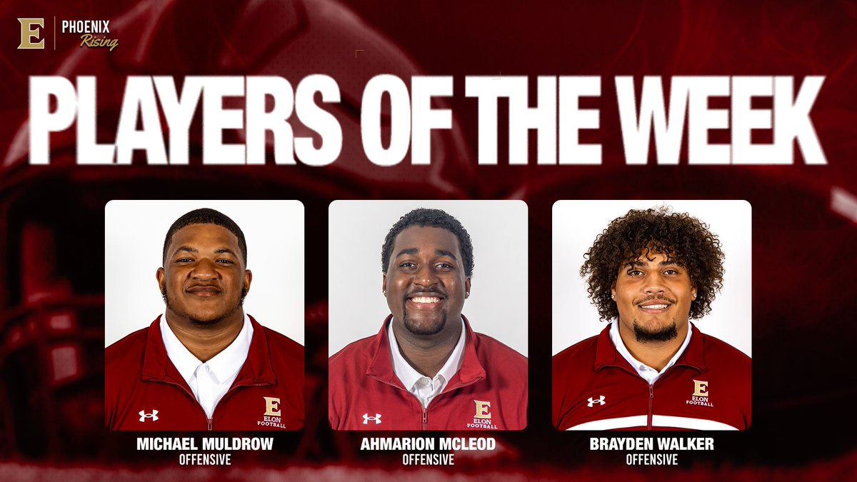 Game 5️⃣ vs. Hampton 

Players of the Week. 

#PhoenixRising | #AED