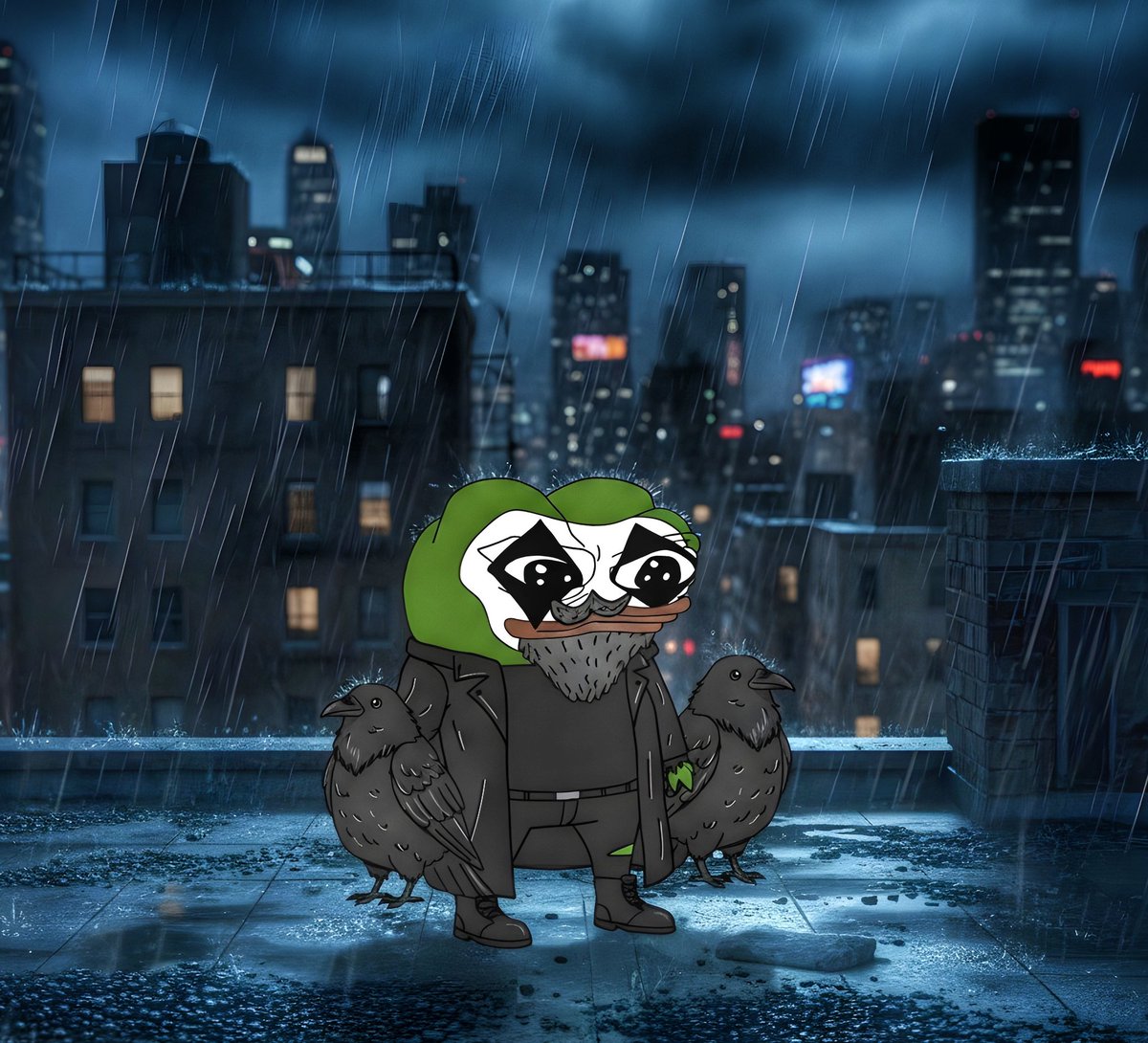 Mi name was Eric Draven until a gang ob troons killed me and my gf cos I was totally based and racist.
Now me has cum bacc as da Temu Crow.
Wib mi morbidly obese ravens, we will avenge my gf who was totally a 10 and not mid at all