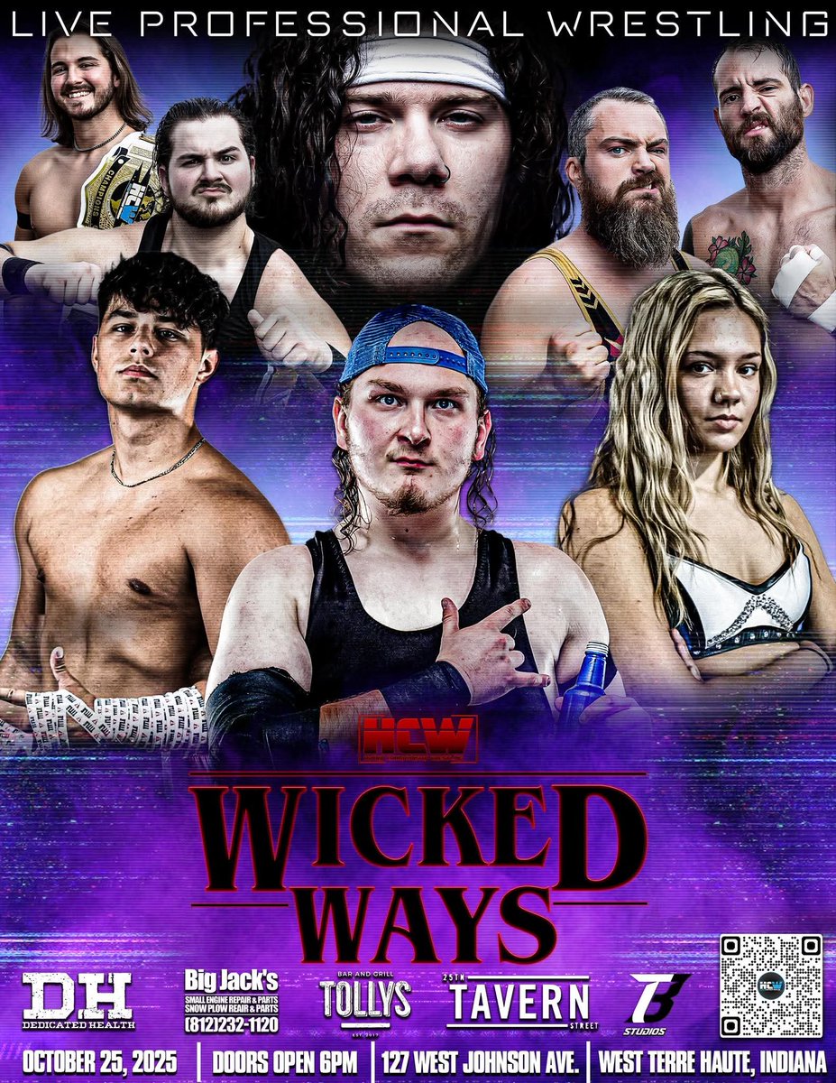 October 25th. Terre Haute. Mark your calendars. If you're free, go check it out. #HCW