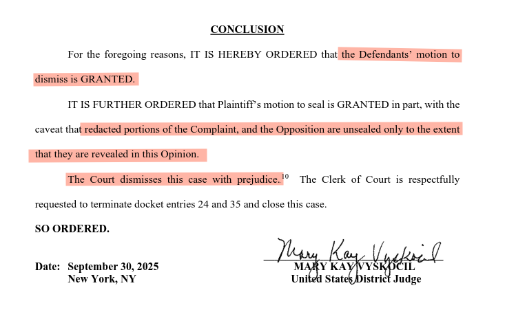 exspiracolo's tweet image. 20230930-DK-Butterfly-1, Inc. v. HBC Investments LLC dismissed with prejudice and some info is unsealed.

Gotta grab dinner but will dig into what was unsealed when I get back.

courtlistener.com/docket/6849514…