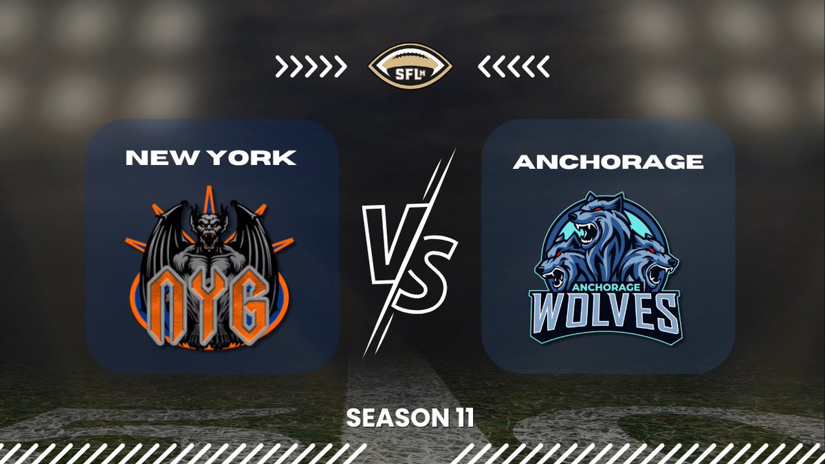 SimulationFLm's tweet image. SFLm kickoff on VFN tonight! Week 8! 
Winless New York Gargoyles travel to Anchorage Wolves!
#NewYork still looking for their first win of the season 

📺 youtube.com/live/IUypLBlJ5…
JOIN ➡️ simfl.net/create-a-player

#MakeAnImpact #SFLm