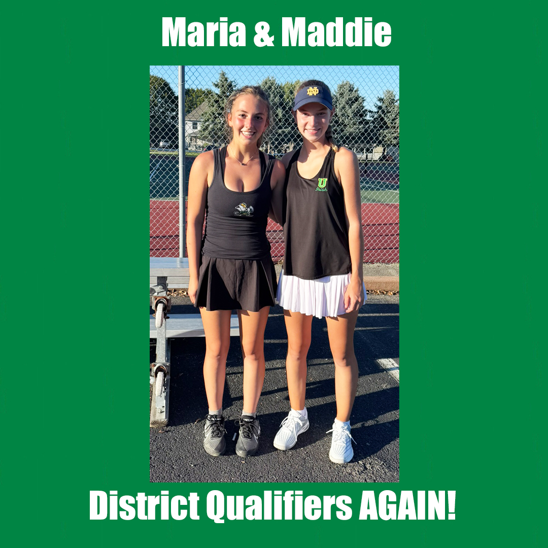 Maria &amp; Maddie

District Qualifiers AGAIN!
