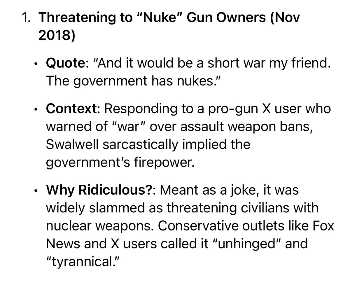 NeuroAlignCoach's tweet photo. @RepSwalwell Threatening to nuke someone you don’t agree with? Gee wonder why democrats think violence is the way to go. https://t.co/QGhcjP46dO