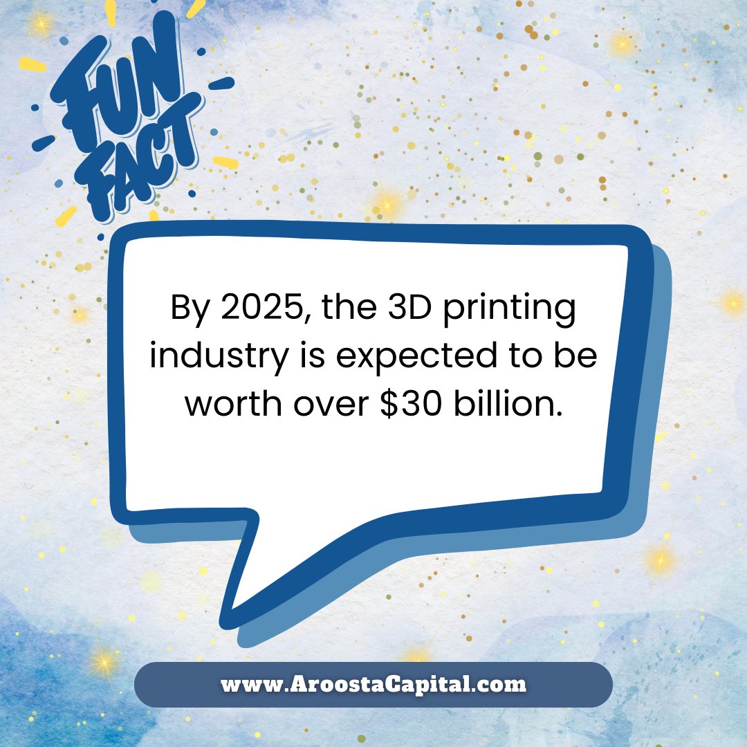 AroostaCap's tweet photo. 2025's Projection

$30 billion 3D printing realm. 

#3DPrintFuture https://t.co/4DAlJILj3N