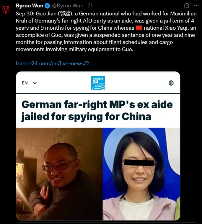 LawrenceSellin's tweet image. I repeat.
ALERT: Intelligence sources say there continues to be a major effort by the Chinese Communist Party to infiltrate the Republican Party and conservative groups.
WARNING: Be aware that Chinese-American organizations and political candidates claiming to be MAGA may not be.