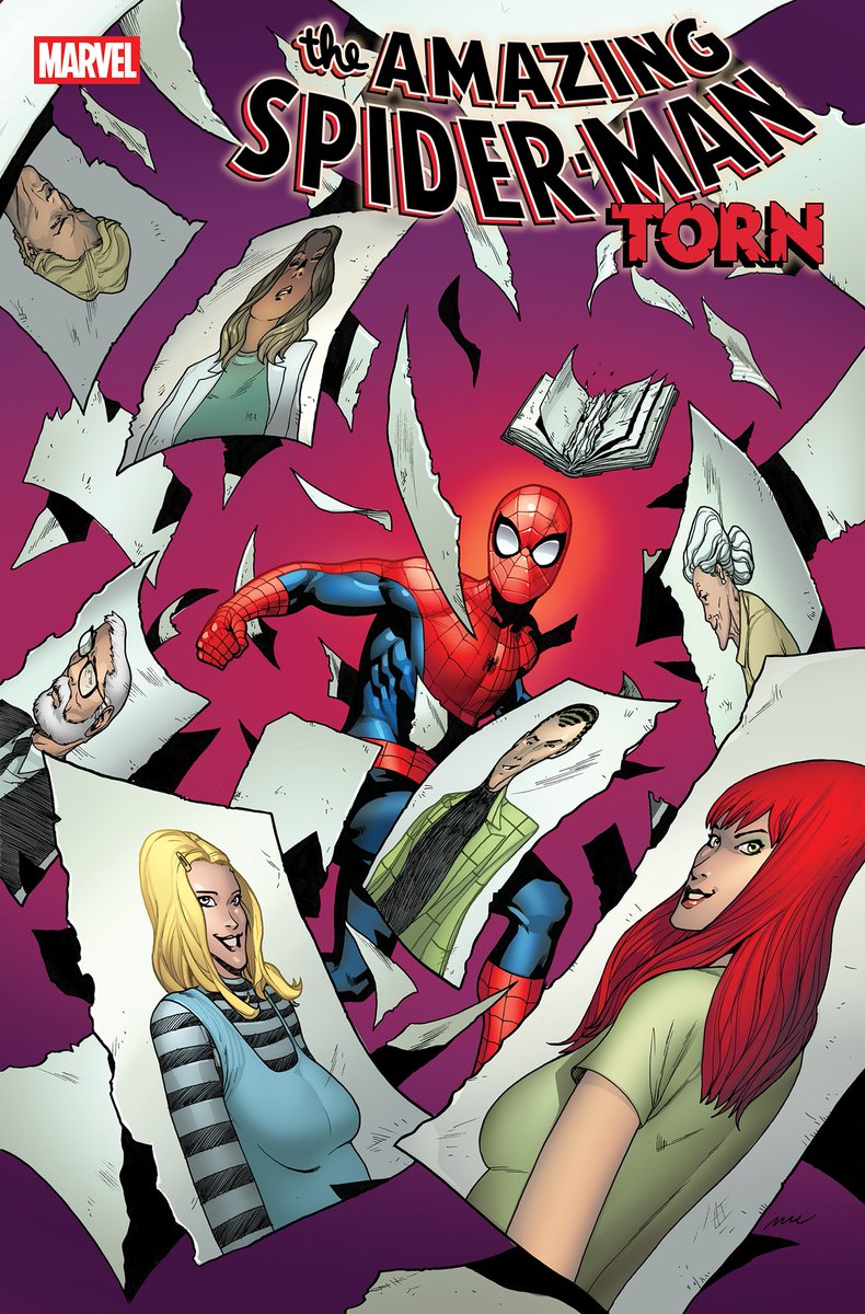 straczynski's tweet photo. Hitting comic shops one week from tomorrow!  Words by me, interior art by Pere Pérez.  A story about Peter, Harry, Gwen and MJ during their time at Empire State University, with a ridiculously dangerous addition to Spider-Man's Rogue's Gallery. https://t.co/6EkfCjztN8