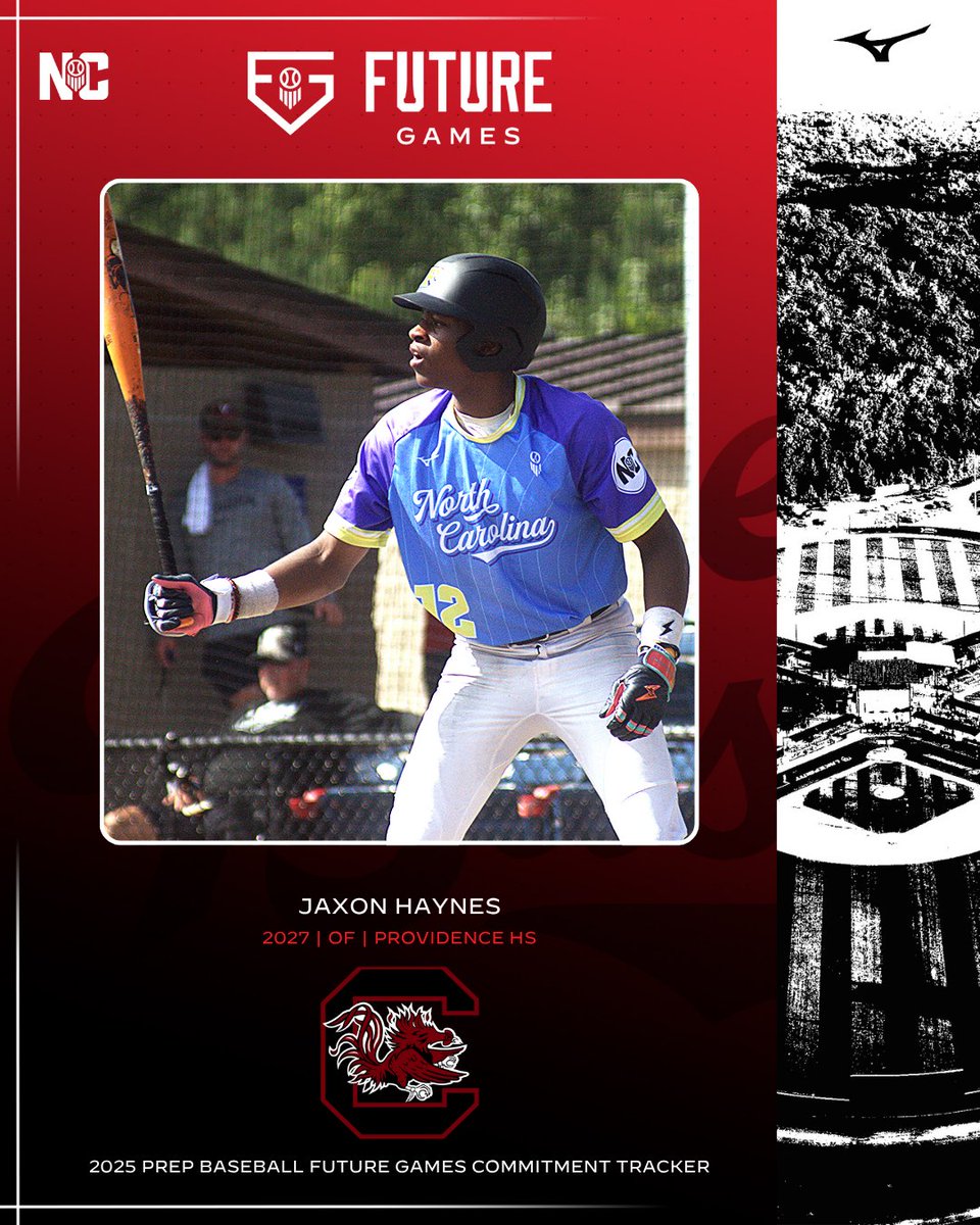 ❗2027 OF Jaxon Haynes (Providence HS) has committed to South Carolina❗

Preseason ID ➡️ Future Games ➡️ Gamecocks

The lanky LHH earned his way to the Future Games with an outstanding performance in the preseason of 2025, jumping on the seen in a loud way.  He continued to