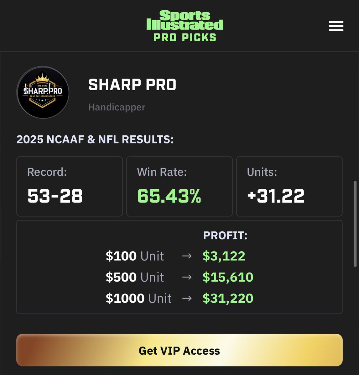 SharpProSports's tweet image. NOBODY IN THIS INDUSTRY WINS LIKE ME !!

NOBODY SHOWS BET SLIPS

NOBODY BETS AS MUCH AS ME 

NOBODY GIVES OUT FREE PLAY WINNERS LIKE ME !

I AM HIM 🐐