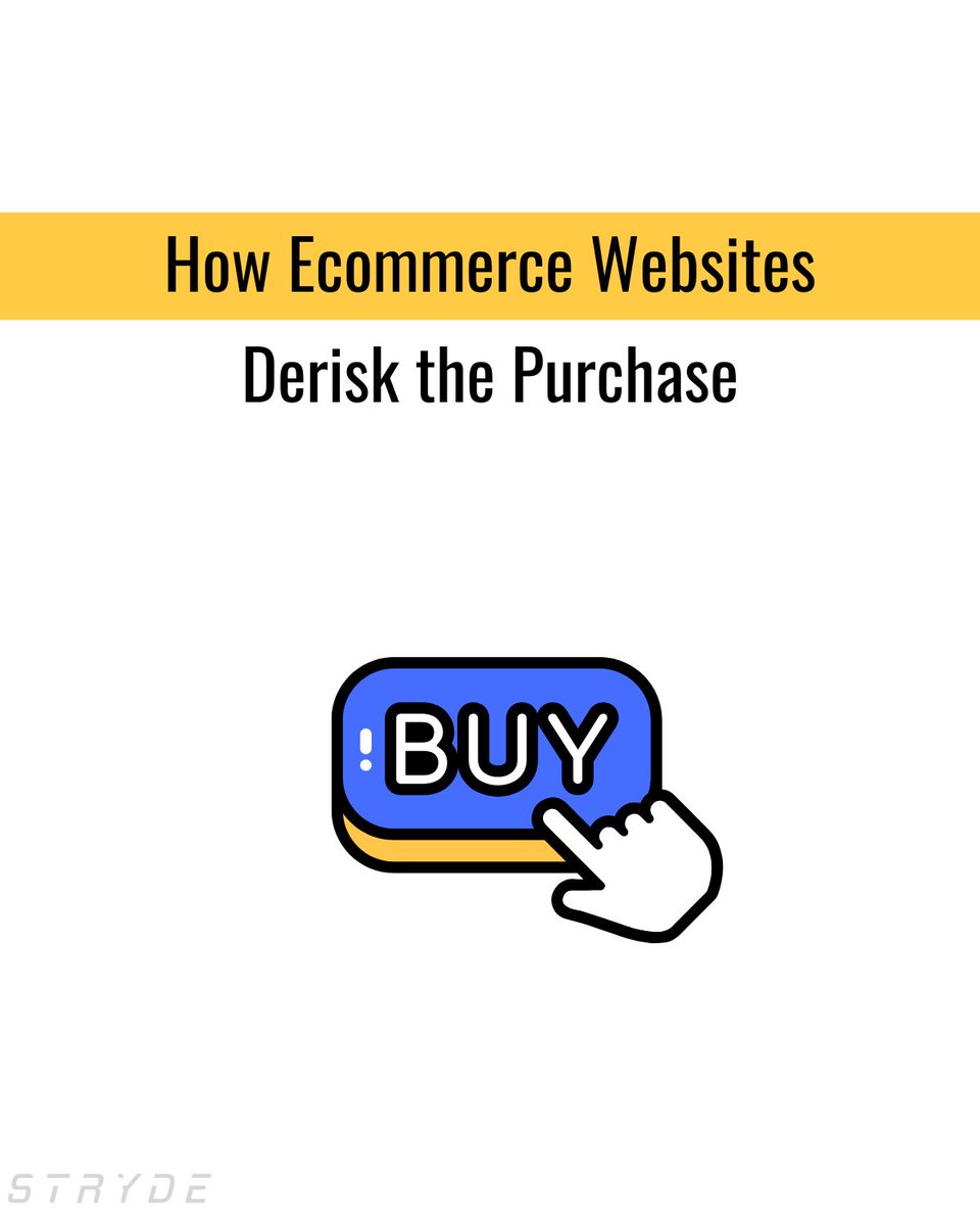 strydedotcom's tweet image. Buying online feels risky when trust isn’t there. 

Ecommerce brands that win make it an easy yes with: reviews &amp;amp; UGC, clear policies, helpful FAQs, secure checkout, and fast support. 🚀

#ecommerce #ecommercetips #ecommercemarketing #ecommerceagency #DTC