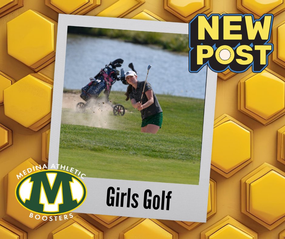 New action pictures of <a href="/beesgirlsgolf/">Medina Girls Golf</a> have been posted to the <a href="/MedinaBoosters/">MedinaBoosters</a> website at medinaboosters.org/golf-w. <a href="/medinaathletics/">Medina Athletics</a>