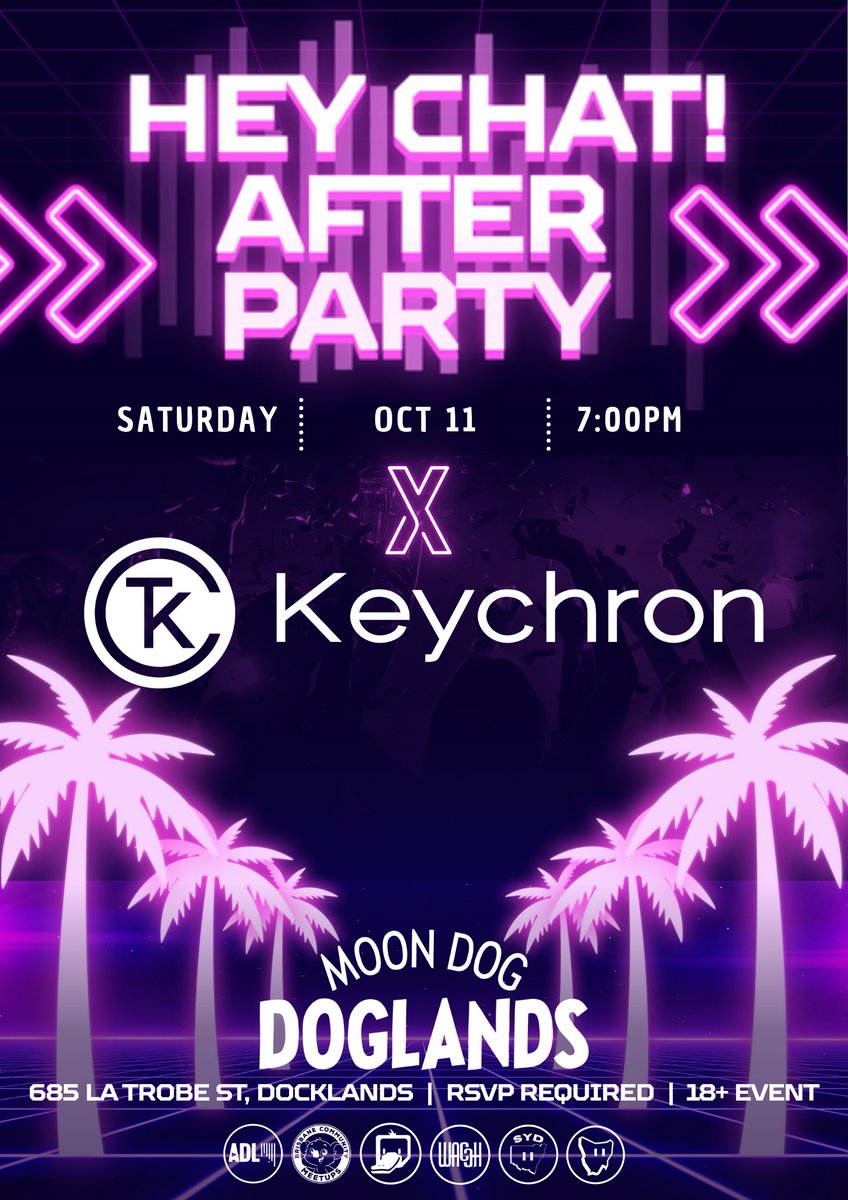 We're pleased to announce that we're partnering with <a href="/KeychronA/">Keychron AU</a> to bring you the BIGGEST <a href="/Twitch_ANZ/">Twitch ANZ</a> MeetUp EVER!

Keychron will be giving away merch, prizes, beers and they'll even let you demo their latest gear.

🎟️(Running Out) : meetups.twitch.tv/e/m24b7b/

#TwitchANZ #HeyChat25