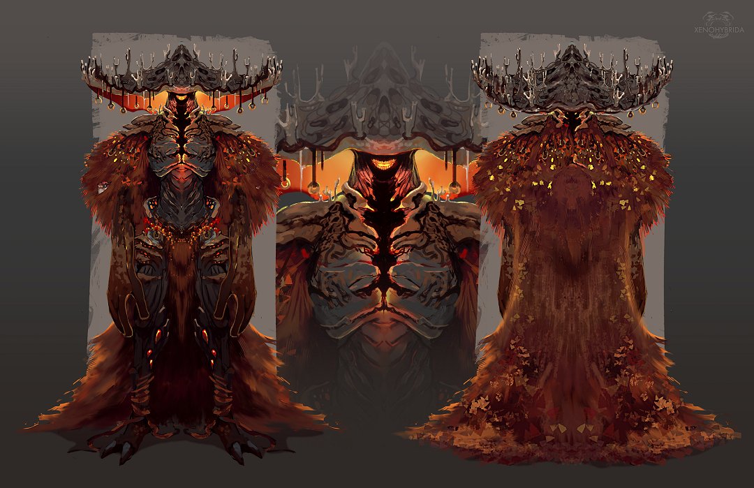 ~ That time I did a my own version of "Brujo" a mushroom deity that only appears on autumn for the witches reunion festival. Has a frog familiar. #xenoart #mushroom #witch