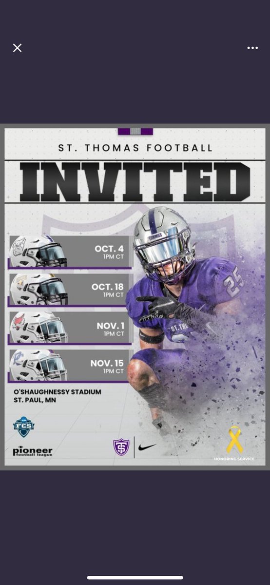 Thank you <a href="/WallieKuchinski/">Wallie Kuchinski</a> for the game day invite can’t wait to get down there again and watch st Thomas play