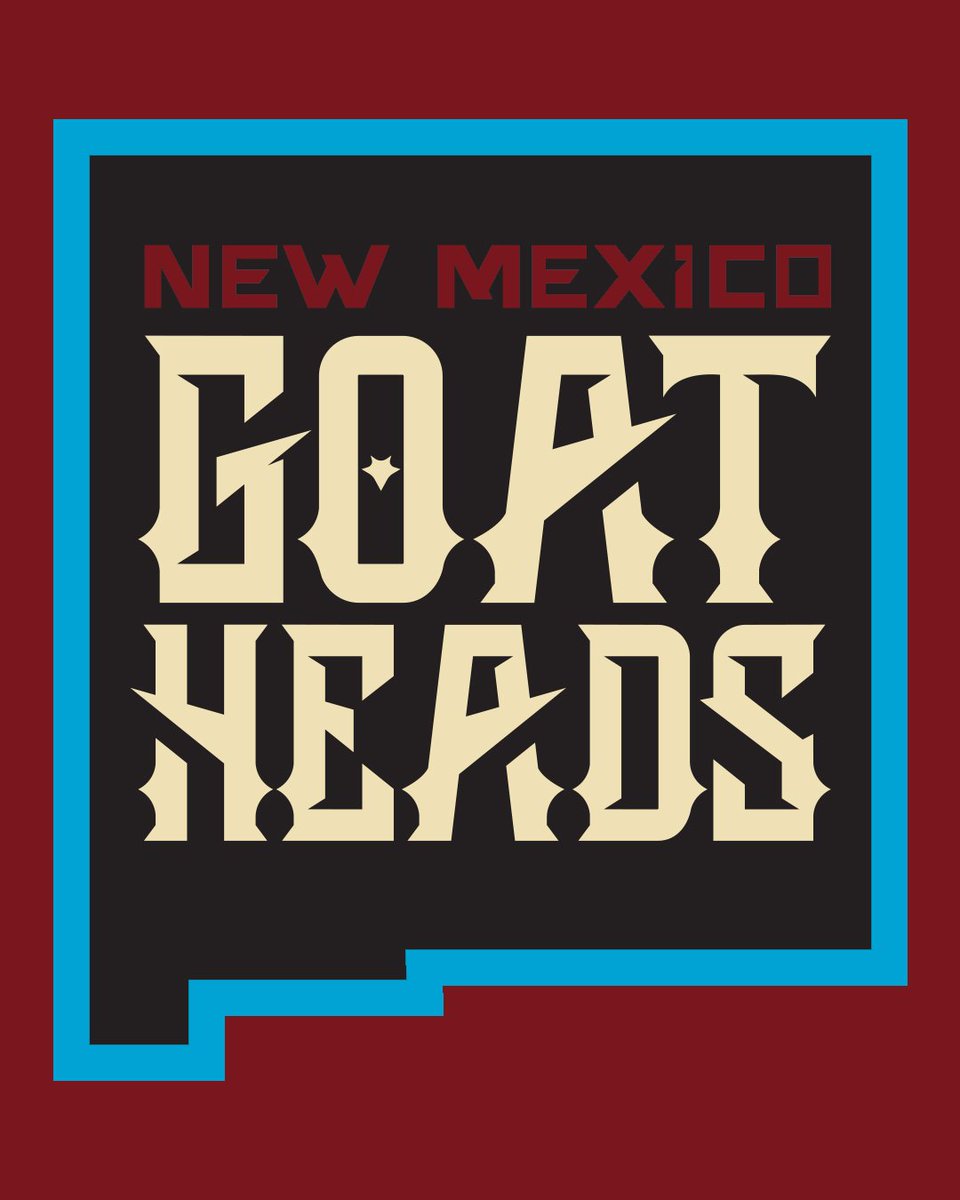 La nueva franquicia de la ECHL para la campaña 2026/27 se llamará New Mexico Goatheads. Estos 👇🏻 son los logos!!!