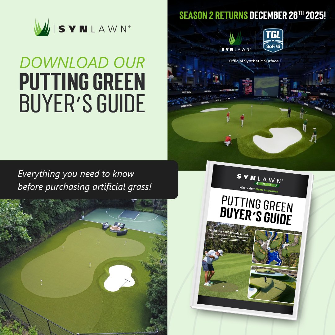 Interested in installing a PGA TOUR endorsed putting green at your home or business, but not sure where to start? Download our FREE putting green buyer's guide! 🌱

Get your FREE Putting Green Buyer's Guide Here: bit.ly/46MBfPq