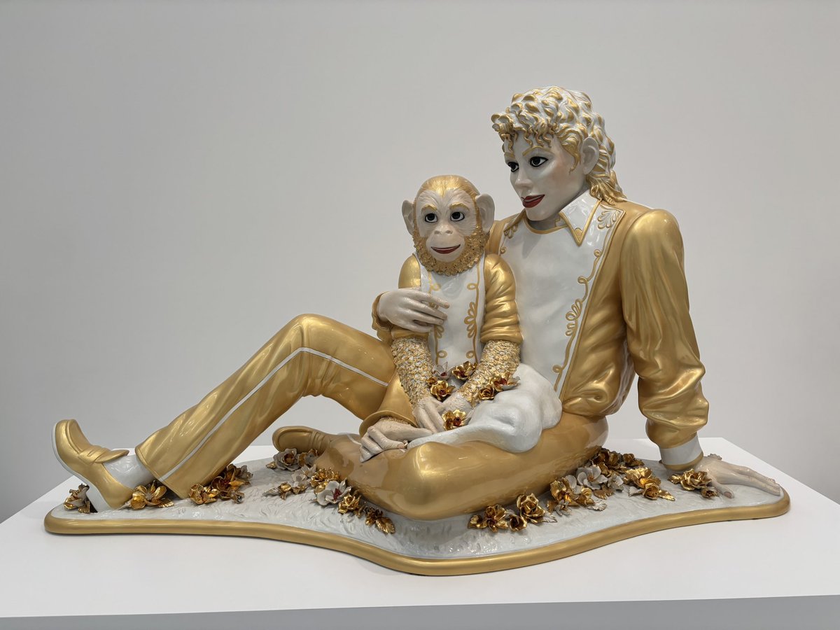 ジェフ・クーンズによるマイケルと猿