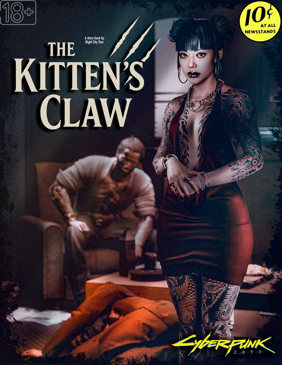 Dropping a NEW storybook —
🐾 The Kitten’s Claw 🐾
Starring Nameless John and Cheri Nowlin.
🔞 NSFW! — noir shadows, neon lies, and one very bad mistake. Enjoy!
mega.nz/file/KzBCWJgS#…

#VirtualPhotographer #PhotoMode #Cyberpunk2077 #PhantomLiberty #EroticCyberpunk #DarkRomance