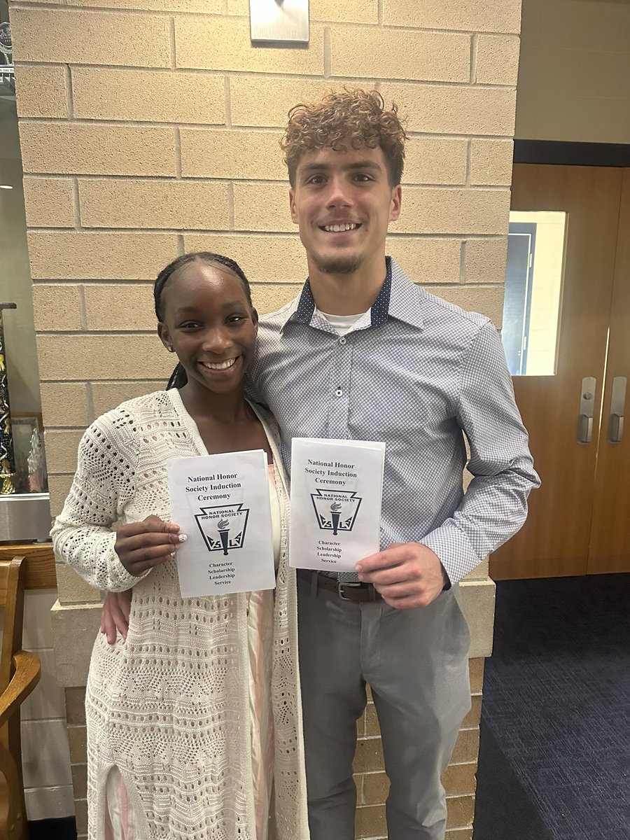 Inducted into the National Honors Society today!!