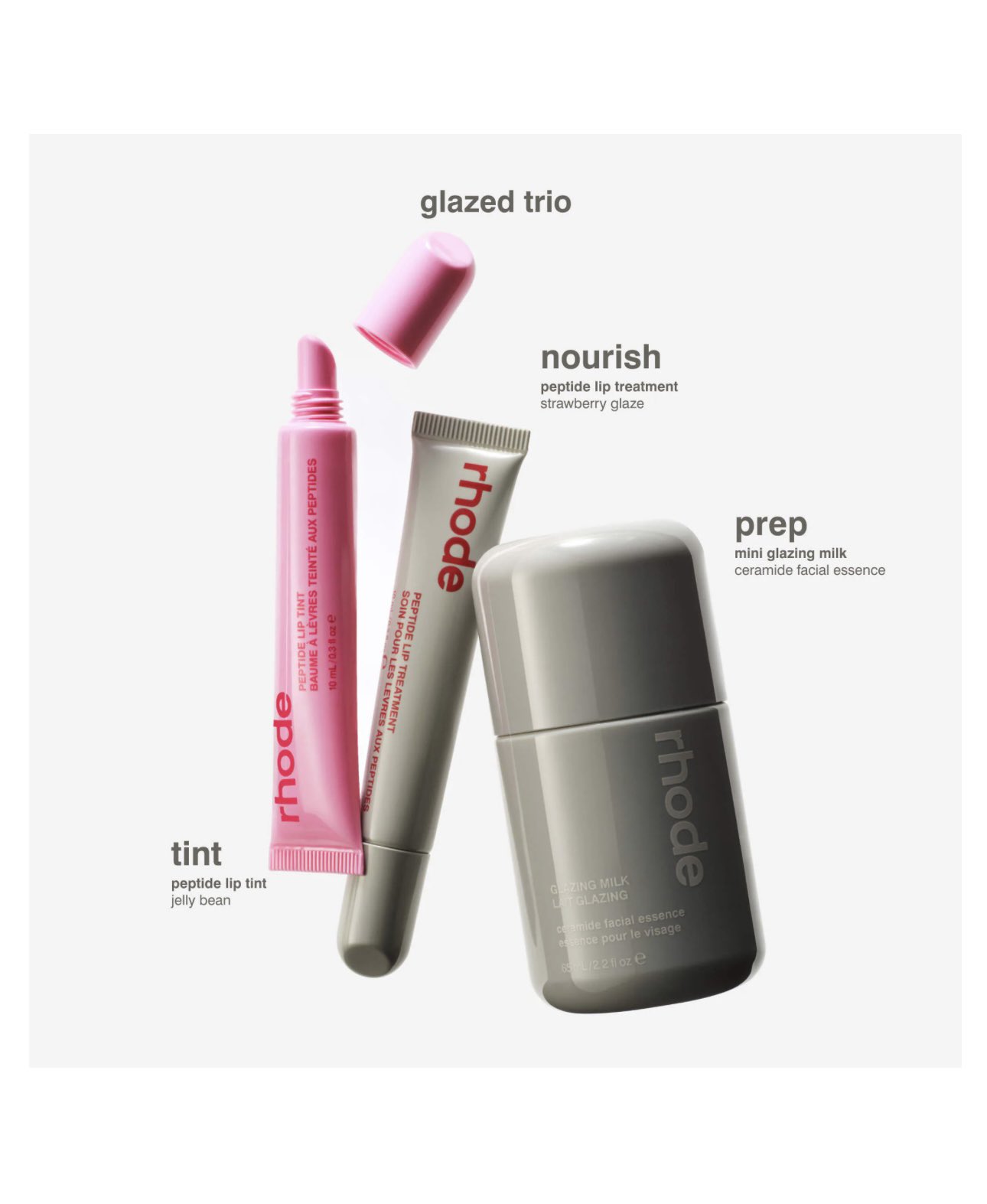 『正規品』rhode ヘイリー lip tint & glazing milk rhode skin on X: 