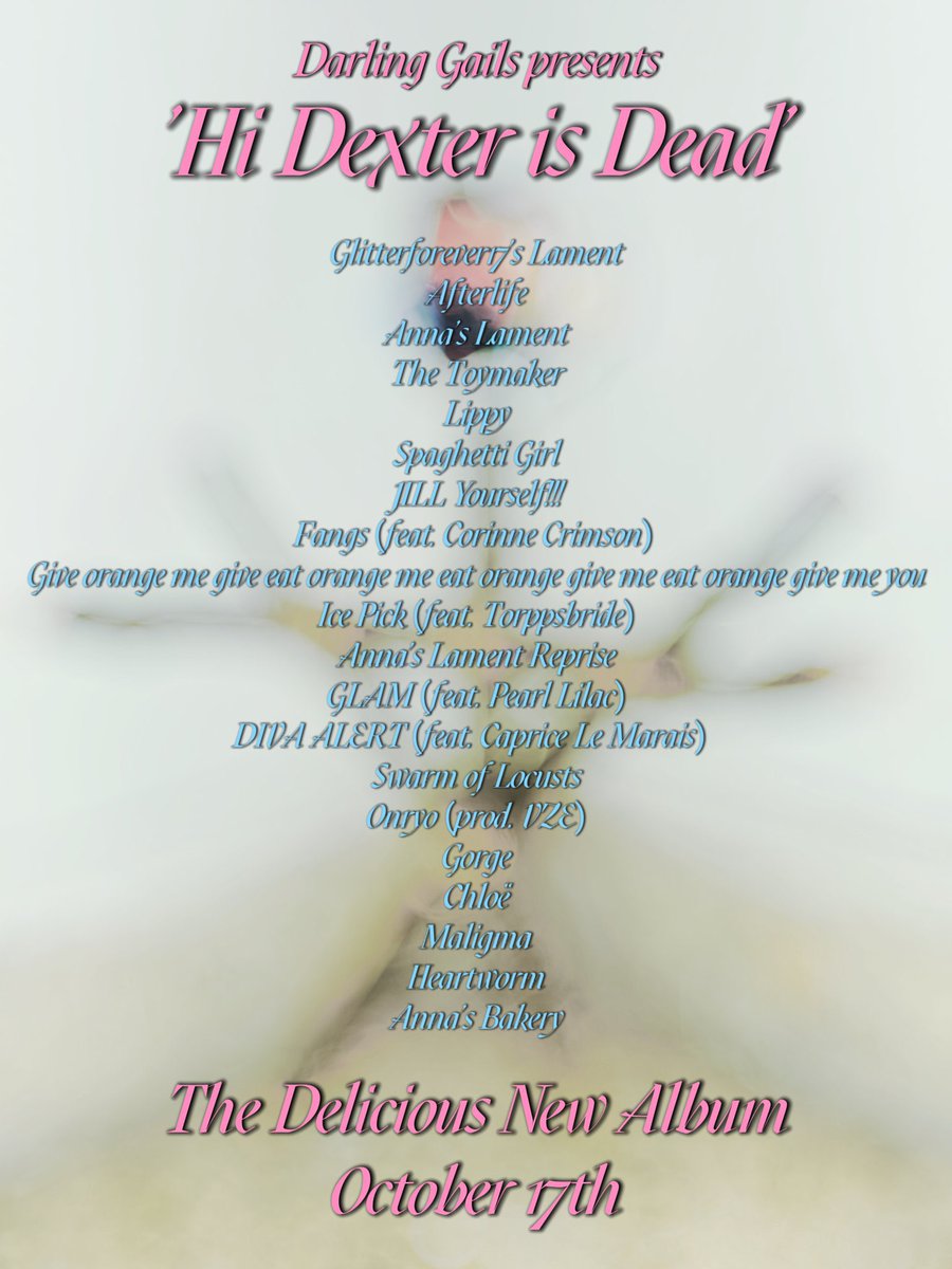 TheBellaLuxury's tweet photo. I want to do this for the rest of my life. I am so excited for you guys to hear this album. @brandnewidols we are so talented #talent. stream #HiDexterIsDead by #DarlingGails on #October17 https://t.co/I9l71uf6oG