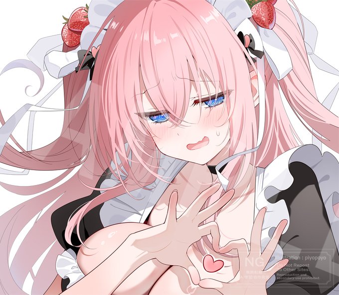 色紙描きました!今回はメイドです 