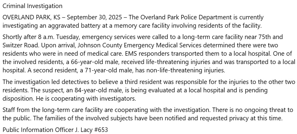 Overland Park Police (@overlandpark_pd) on Twitter photo 