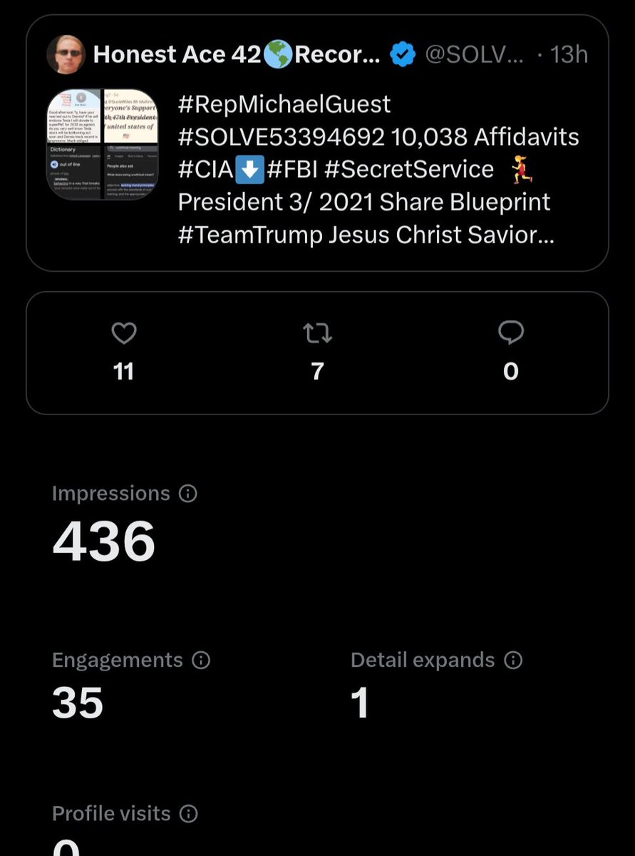SOLVE53394692's tweet photo. #RepMichaelGuest Experiment Social media as President of🇺🇸 Congress🏠#JudiciaryGOP SpeakerJohnson No Response 8455 Affidavits deleted #FBI Archives @Vp Ethics Committee Suopena #CIA Aced all lie Detector test #POTUS🎖🇺🇸#SusieWiles🎖Congress 0 Views out touch
https://t.co/iW5A4r6H0x