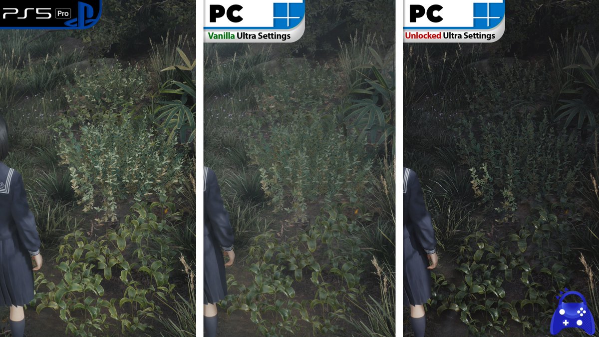 Silent Hill f viene con settings capados en PC, viendose peor que en consolas. ¿Qué pasa si los desbloqueamos? Pues esto.

Konami debería tratar de traer versiones de PC más completas, porque esto es algo que también ha pasado con MGS Delta.

Video: youtu.be/nU9TYo_EeJg