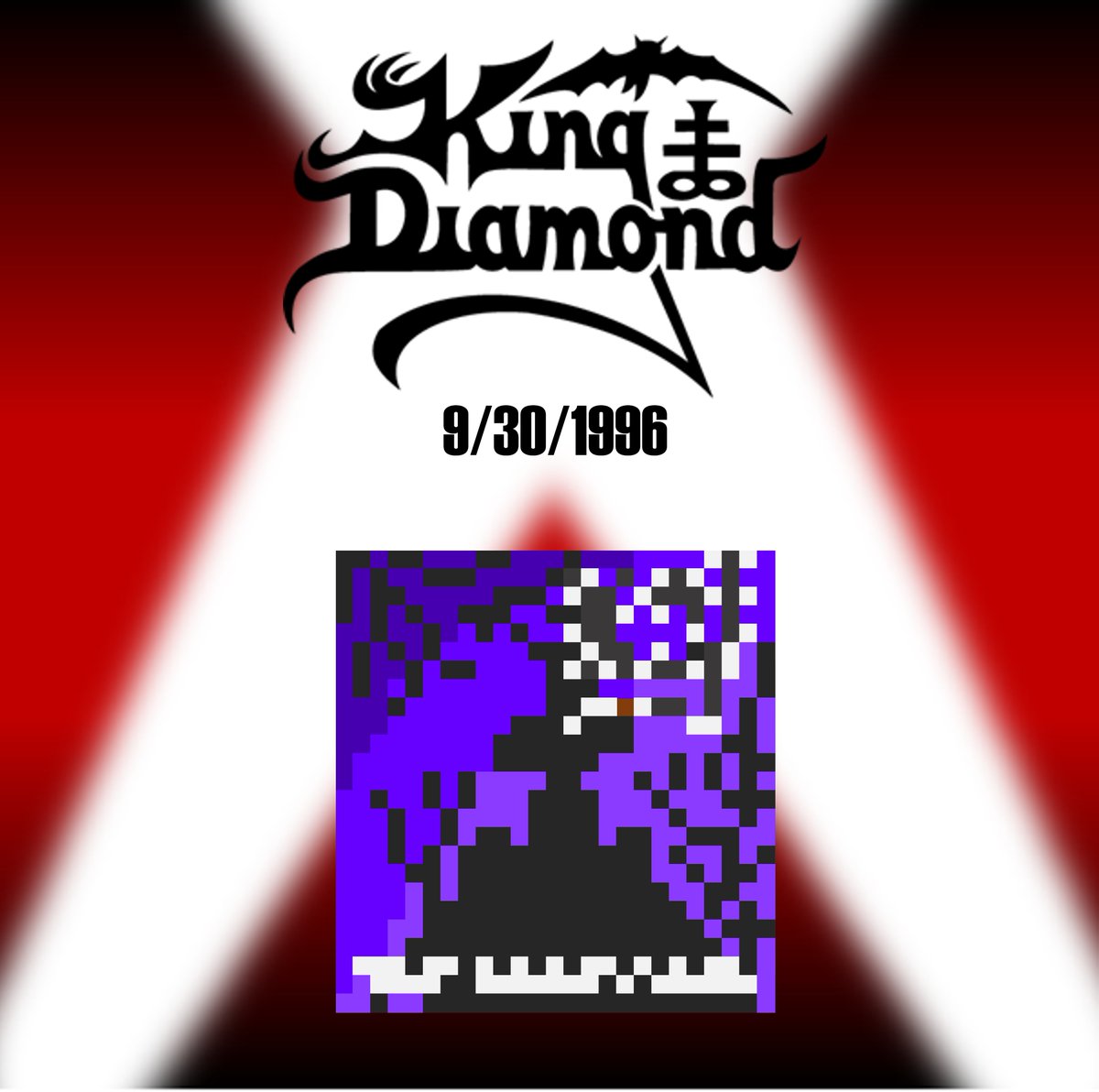 PixelStickArt's tweet photo. On this day in 1996, #KingDiamond released #TheGraveyard! #heavymetal #rocknroll #music #pixelart #pixelartist #8bitart #8bitartist https://t.co/eDLjrd9OVa