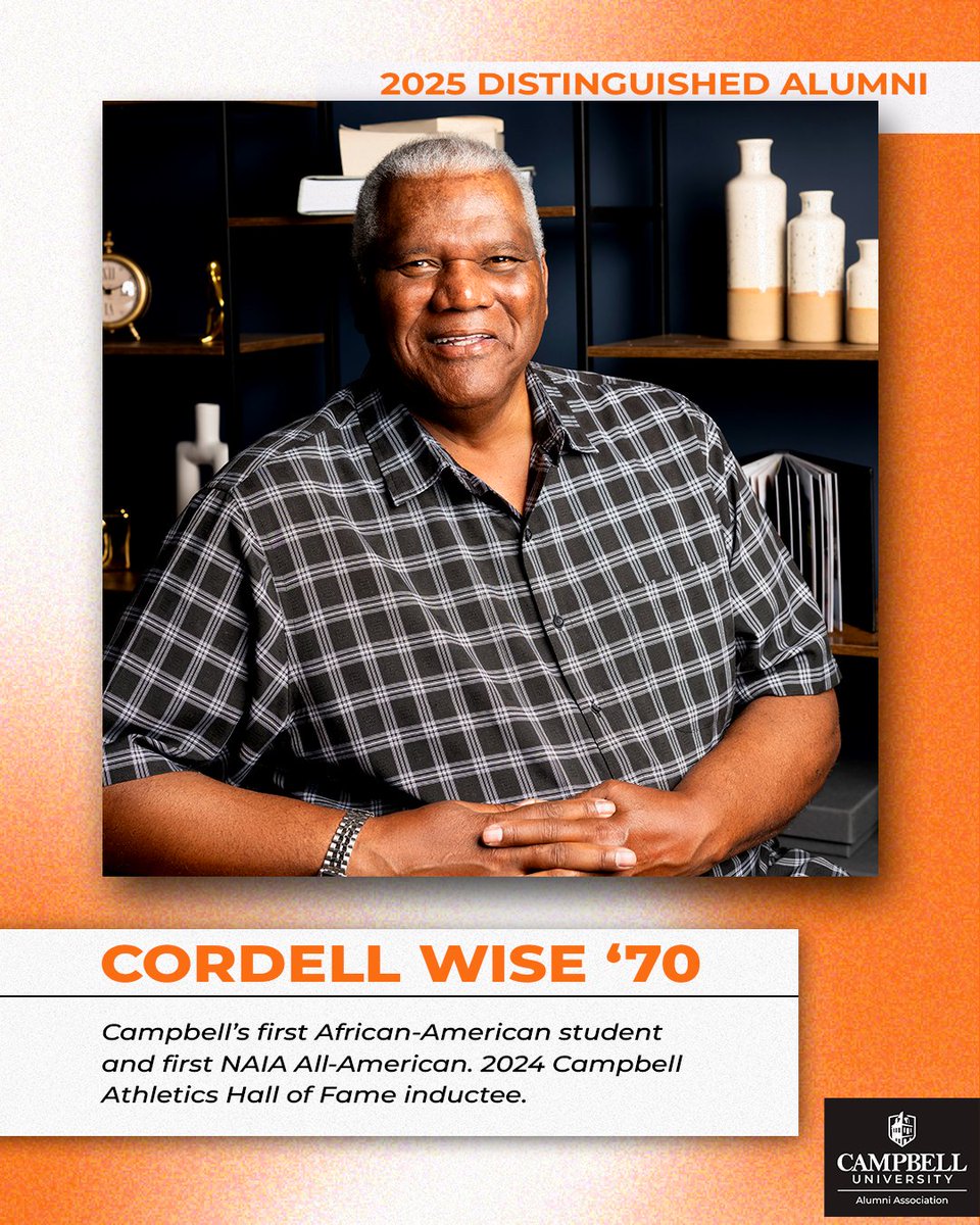 𝓓𝓲𝓼𝓽𝓲𝓷𝓰𝓾𝓲𝓼𝓱𝓮𝓭 𝓐𝓵𝓾𝓶𝓷𝓲 🌟

A trailblazer on and off the court! Join us on Oct. 17 as we honor Cordell Wise ’70 at the Distinguished Alumni Dinner.

👉 Register today: bit.ly/4pkdC9b