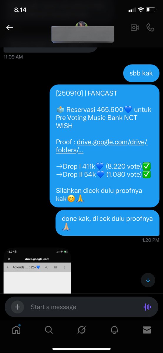 acloudsell's tweet photo. [250910] | FANCAST

🗳️sold 465k💙 Blue Hearts Pre Voting Music Bank for #NCTWISH purchase by @hereiwish , tysm for trusting us🫶

Available :
🛒  200k💙
💸 4,200💙 = $1 / IDR 16k

get disc. for bulk buy❗️

#acloudsellproof
💸 : Paypal, Gcash, Wise, BCA, Dana, Spay

tags. Gold Blue Heart Music Bank Pre Vote