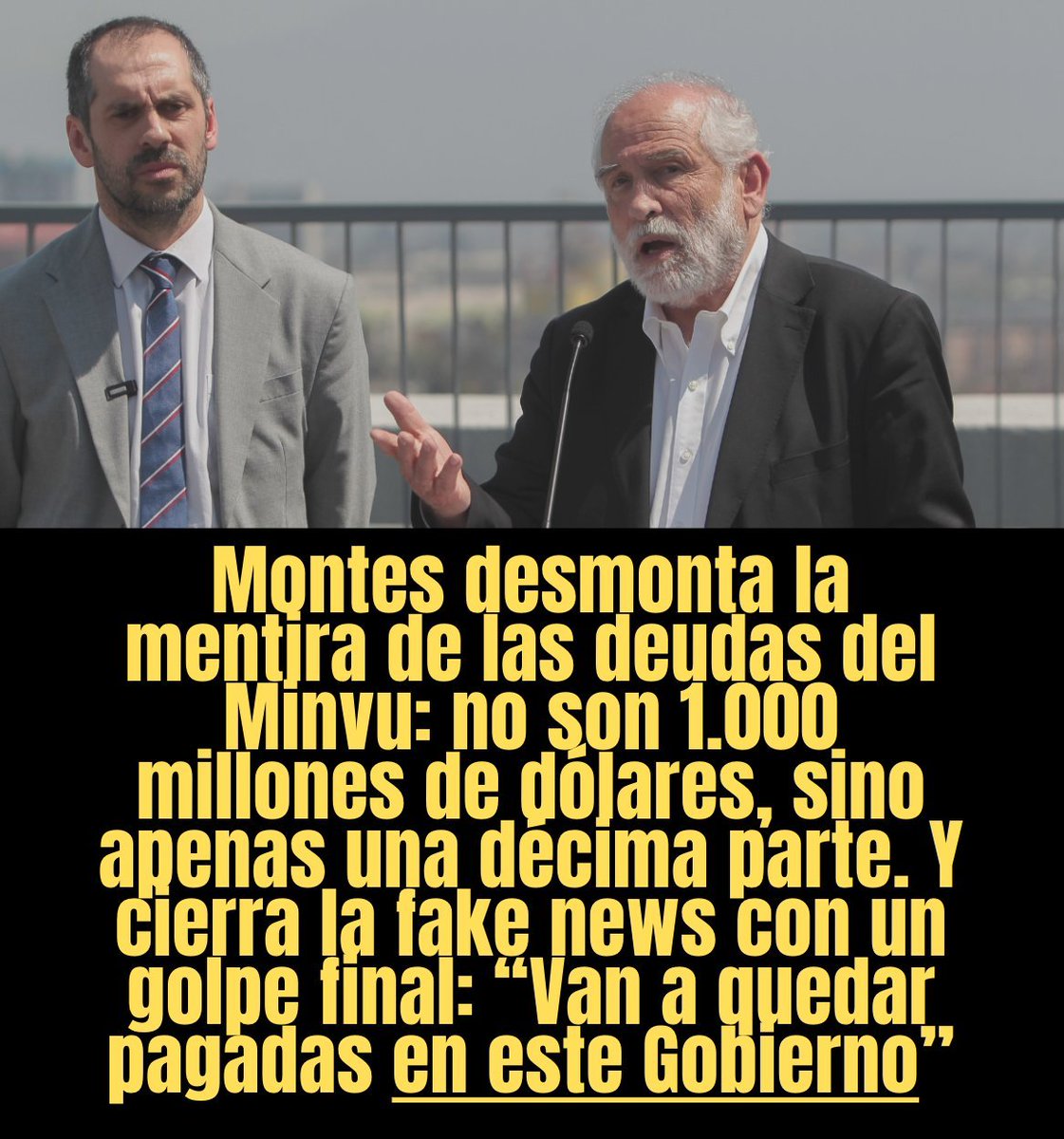 Tome nota: La deuda nunca fue de US 1.000 millones y se paga en este gobierno.