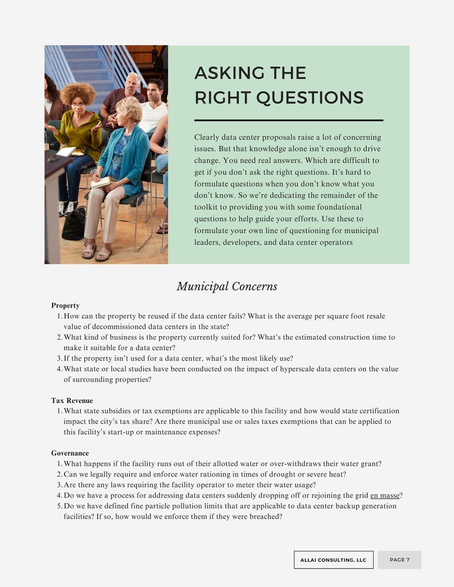 Hyperscale Data Centers are different than the traditional data centers we use for our emails, photos, streaming, etc. We’ve created a community toolkit to help folks understand what that means and the right questions to ask.

Get the full toolkit here: tapsrundry.com/civic-particip…