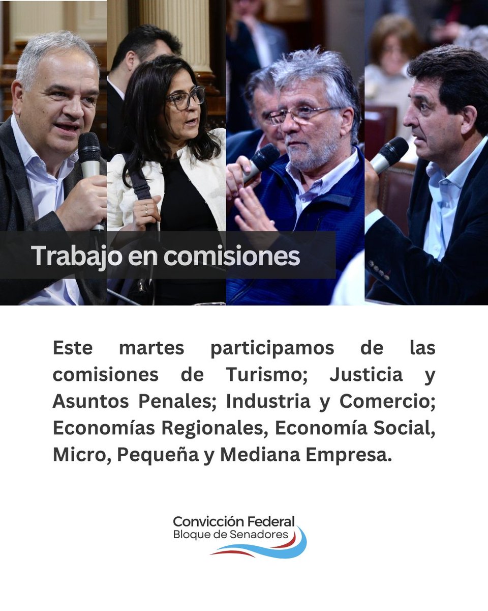 conviccionfed's tweet image. 🏛 Martes de trabajo en comisiones en el @SenadoArgentina

📝 Tratamos diversos proyectos, cada uno con impacto significativo en sus respectivas áreas. 

 #Senado #Proyectos #Comisiones